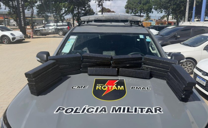 Polícia apreende mais de 28 quilos de maconha durante abordagem na BR-104