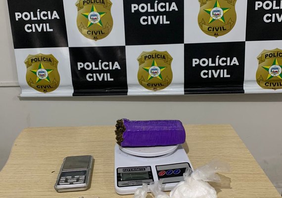 Polícia prende jovem por tráfico de drogas em Rio Largo