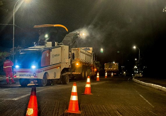 Avenida Rotary é mais uma a receber obras de recapeamento asfáltico