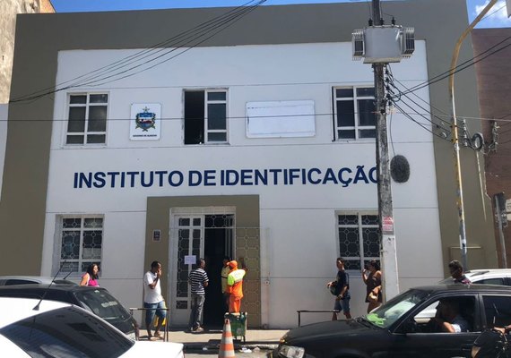 Sede do Instituto de Identificação no Centro de Maceió não abrirá na quinta-feira (14)