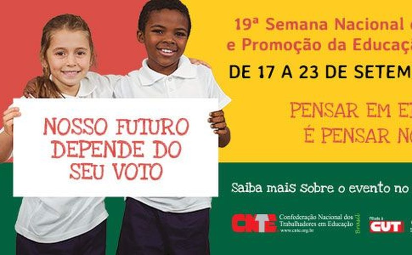 Semana Nacional da Educação terá ato público em Maceió