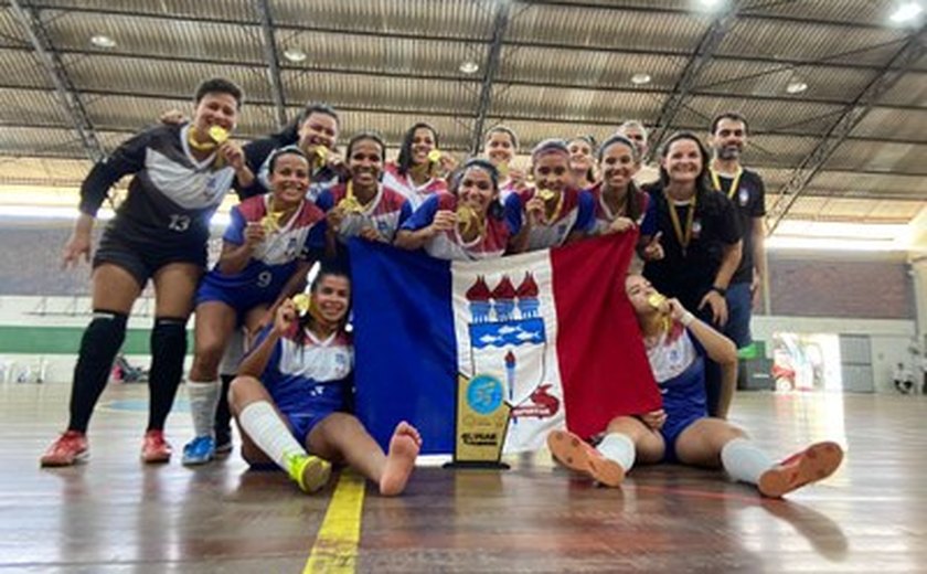 Ufal conquista 1º lugar feminino e 2º masculino no Futsal Universitário