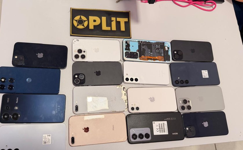Oplit prende casal suspeito de receptação de celulares em Maceió