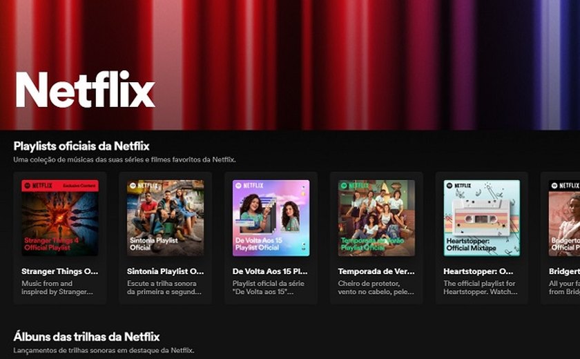 Spotify lança Netflix HUB no Brasil com trilhas de séries e filmes