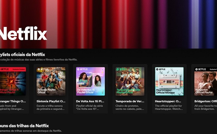 Spotify lança Netflix HUB no Brasil com trilhas de séries e filmes