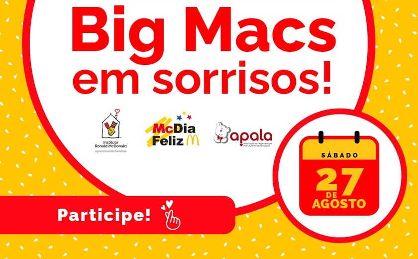Apala realiza venda de tíquetes antecipados do McDia Feliz 2022