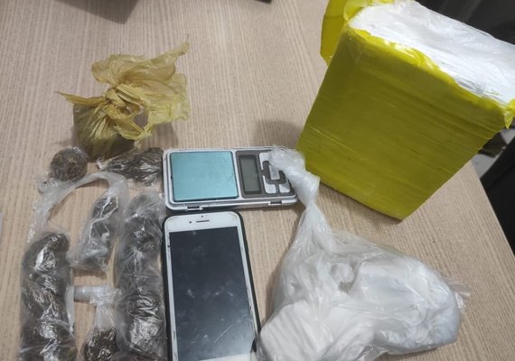 Jovem de 18 anos é preso em flagrante por tráfico de drogas no Trapiche