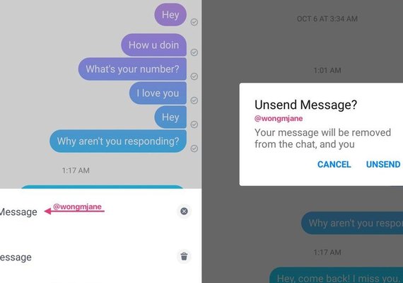 Facebook Messenger testa recurso para desfazer envio de mensagens