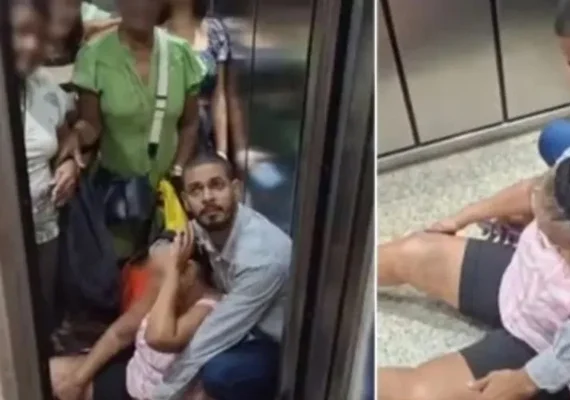 Elevador despenca do 9º andar e deixa mulheres feridas no Recife