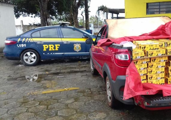Polícia Rodoviária Federal apreende 180 kg de fumo sem nota fiscal na BR-316