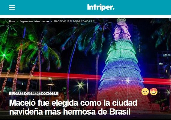 Natal de Maceió é destaque em portal de turismo da Argentina