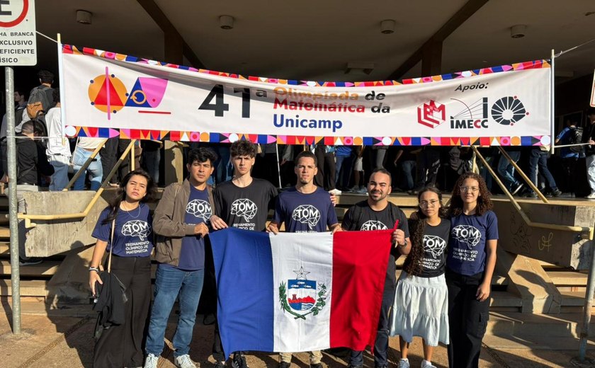 Escola Estadual Moreira e Silva representa Alagoas na Olimpíada de Matemática da Unicamp
