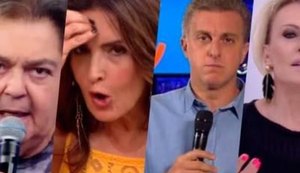 Globo reduzirá salários milionários de Faustão, Fátima e Luciano Huck