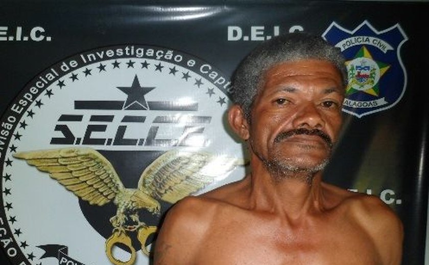 Deic detém homem de 53 anos suspeito de homicídio cometido em Maceió em 2008