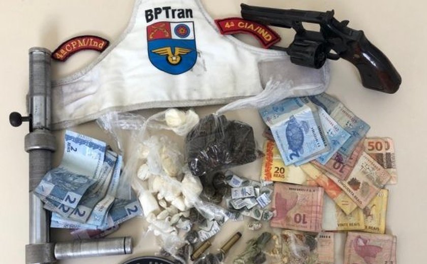 Operação policial prende quarteto suspeito de tráfico de drogas em Capela