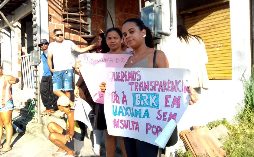 Moradores de Guaxuma vão acionar o MP/AL contra a BRK