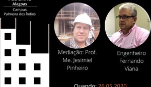 Inspeção predial é tema de bate-papo online promovido por docente do Ifal Palmeira