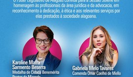 Juristas alagoanas serão homenageadas em sessão solene
