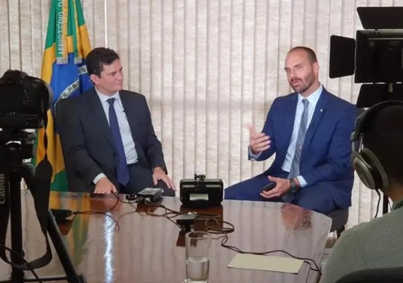 Eduardo Bolsonaro chama Moro de pato após saia-justa de Bivar com Lula