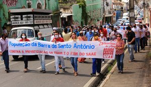 Urbanitários protestam contra a privatização da Casal