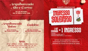 CRB inicia venda de ingressos para duelo contra o Novorizontino pela Série B