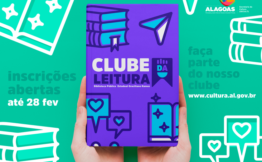 Biblioteca Pública Estadual Graciliano Ramos lança Clube de Leitura
