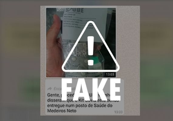 É falso que 'kits para tratar Covid-19' são distribuídos em unidade de saúde de Maceió