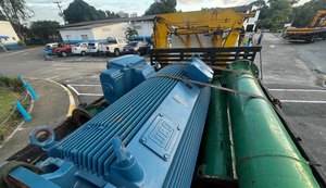 Governo de Alagoas doa equipamento para ajudar no escoamento de água no Rio Grande do Sul
