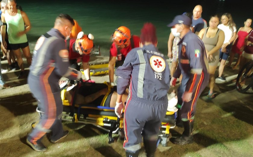 Samu atende vítima de queda de altura no bairro da Ponta Verde