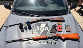 PM-AL apreende 39 armas de fogo e 14 quilos de drogas em uma semana