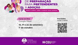 TJ/AL abre inscrições de curso virtual para pretendentes à adoção