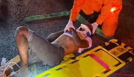 Acidente na BR-104 em São José da Laje deixa um homem ferido