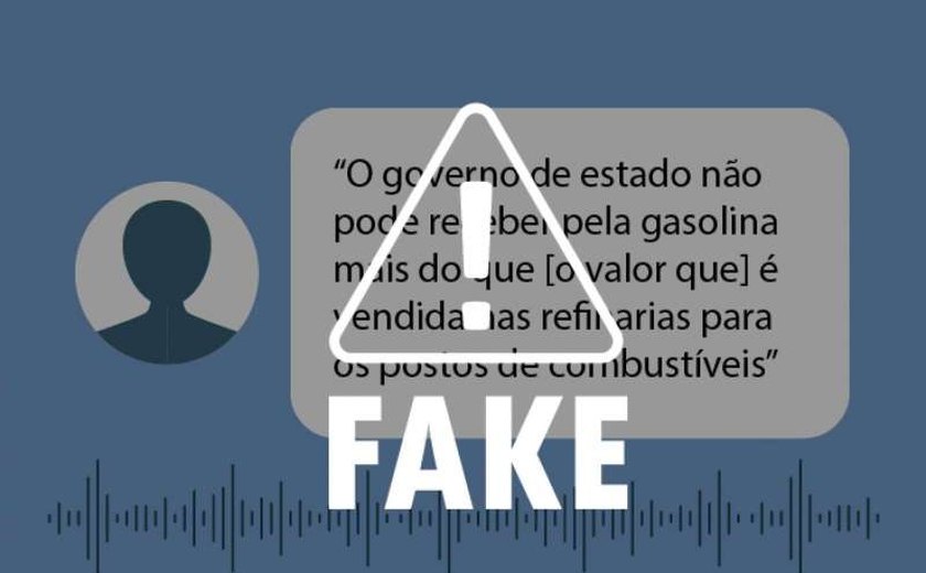 É falso que ICMS da gasolina seja maior que o preço na refinaria