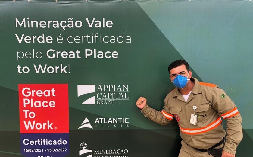 GPTW: Mineração Vale Verde conquista selo de excelente empresa para se trabalhar