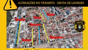 Várias vias no bairro Gruta de Lourdes serão reordenadas a partir do próximo sábado