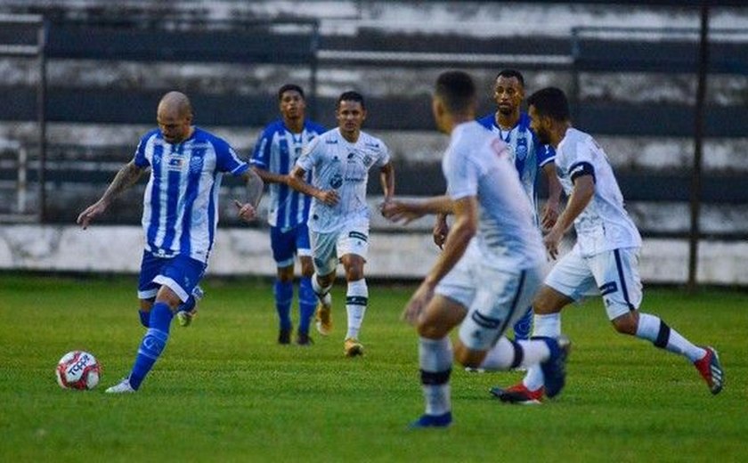 CSA e ASA empatam e permanecem na mesma posição no Campeonato Alagoano