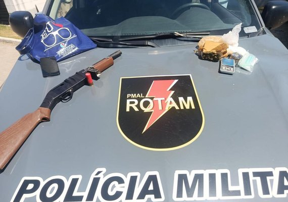 PM desarticula ação e prende quatro suspeitos com seis armas de fogo em Maceió