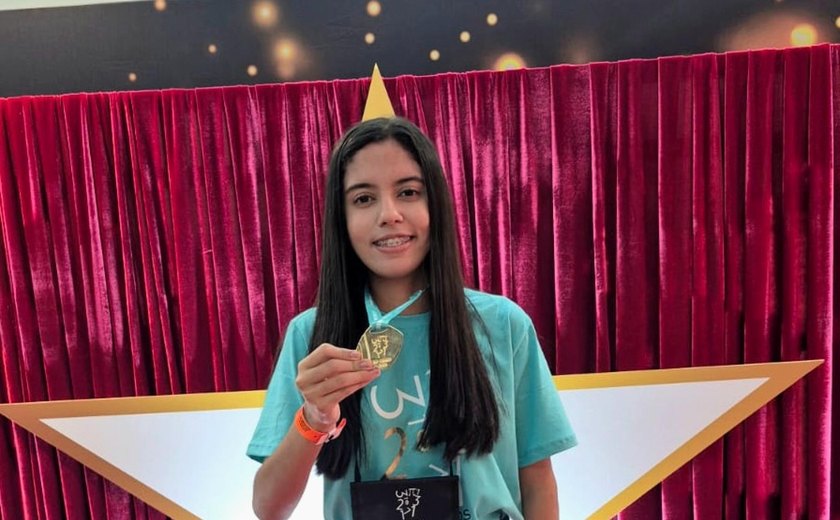 Estudante da rede estadual faz história ao se tornar a primeira alagoana com dois ouros consecutivos na OBMEP