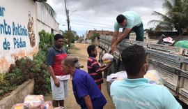 Doação de cestas básicas beneficia 96 pessoas que vivem em abrigo no Village Campestre