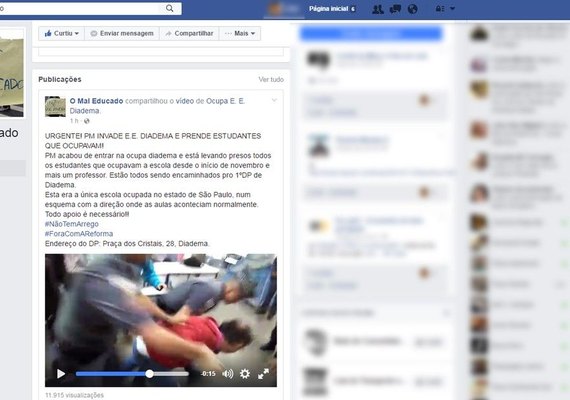 Estudantes e professor são detidos durante desocupação de escola em SP