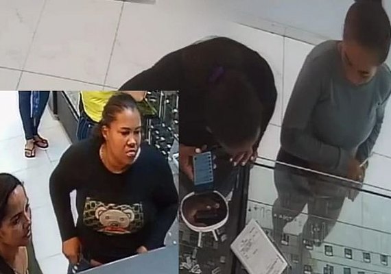 Trio de mulheres finge ser cliente de loja e furta joias do balcão