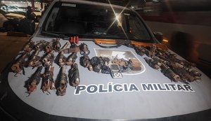 Rotam apreende 30 armas de fogo artesanais e uma espingarda durante ação em Rio Largo