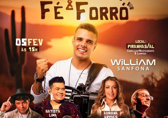 Piranhas, em Alagoas, será palco do 1º DVD do cantor católico William Sanfona