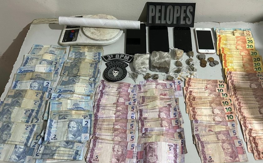 Abordagens da PM/AL resultam em prisões e apreensões de armas e drogas no interior