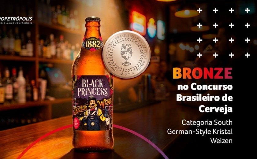 Pelo segundo ano consecutivo, Black Princess Doctor Weiss conquista medalha no Concurso Brasileiro de Cerveja