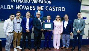 Câmara entrega comenda ao empresário Álvaro Mendonça, fundador da Carajás