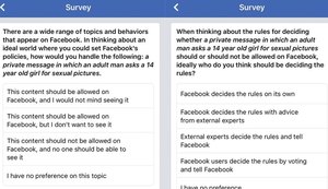 Facebook admite erro ao perguntar se deveria impedir ou não homens de pedir fotos sexuais