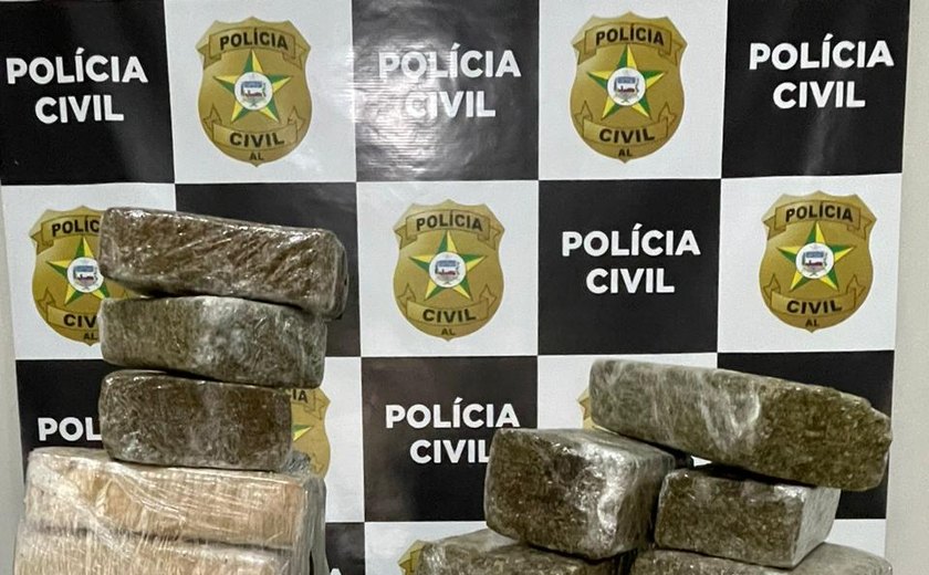 PC autua homem preso com 17 kg de maconha no Jacintinho