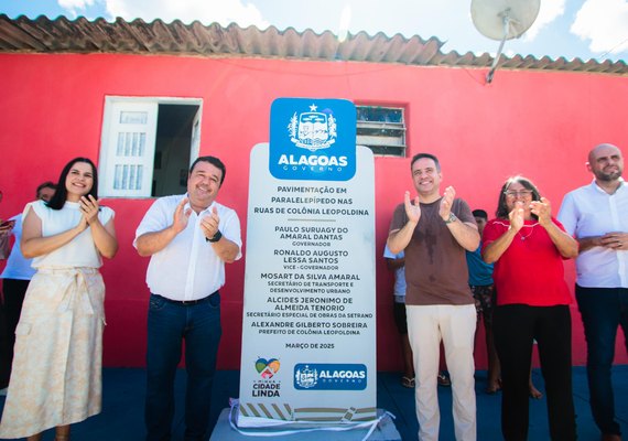 Governador entrega pavimentação de 23 ruas em Colônia Leopoldina