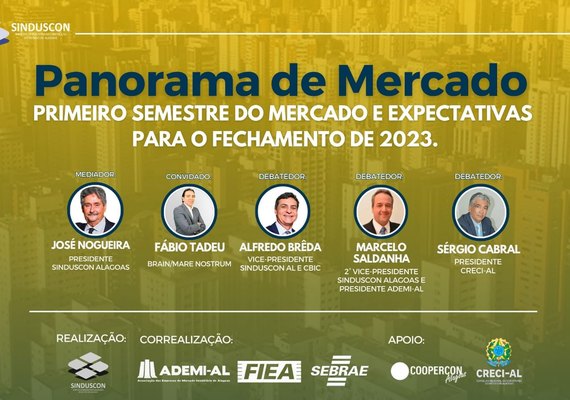 Sinduscon-AL realiza evento para apresentar panorama de mercado imobiliário